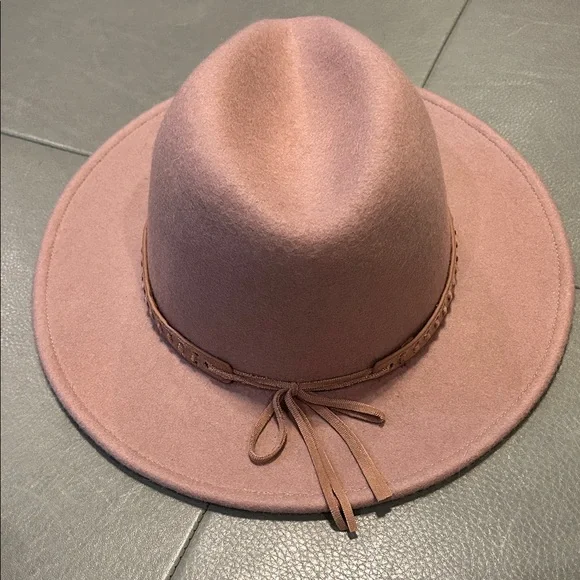 Treasure & Bond Soft Pink Fedora Hat NWT - Picture 2 of 5
